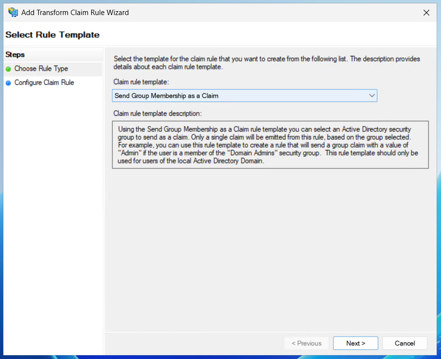 Anlage - Screen - Send Group Membership As Claim