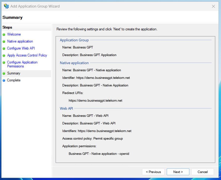 Anlage - Screen - Summary