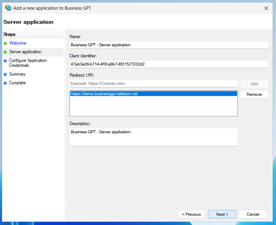 Anlage - Screen - Server Application