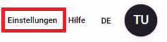 Einstellungen