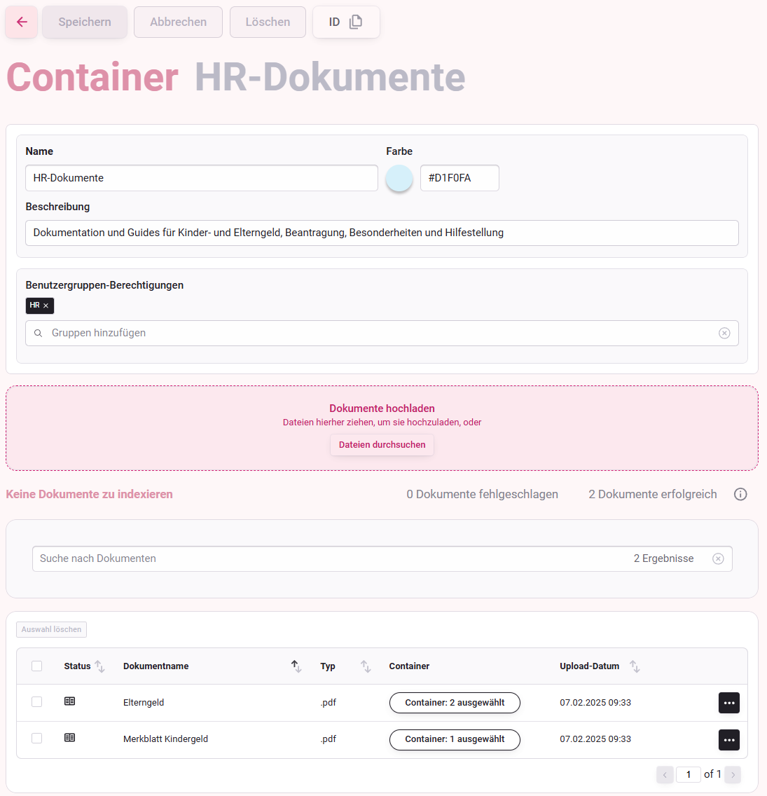 Containerdetails
