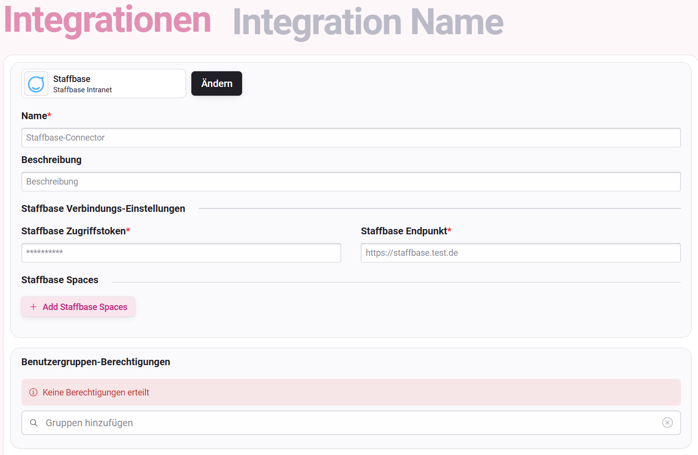 Staffbase einrichten